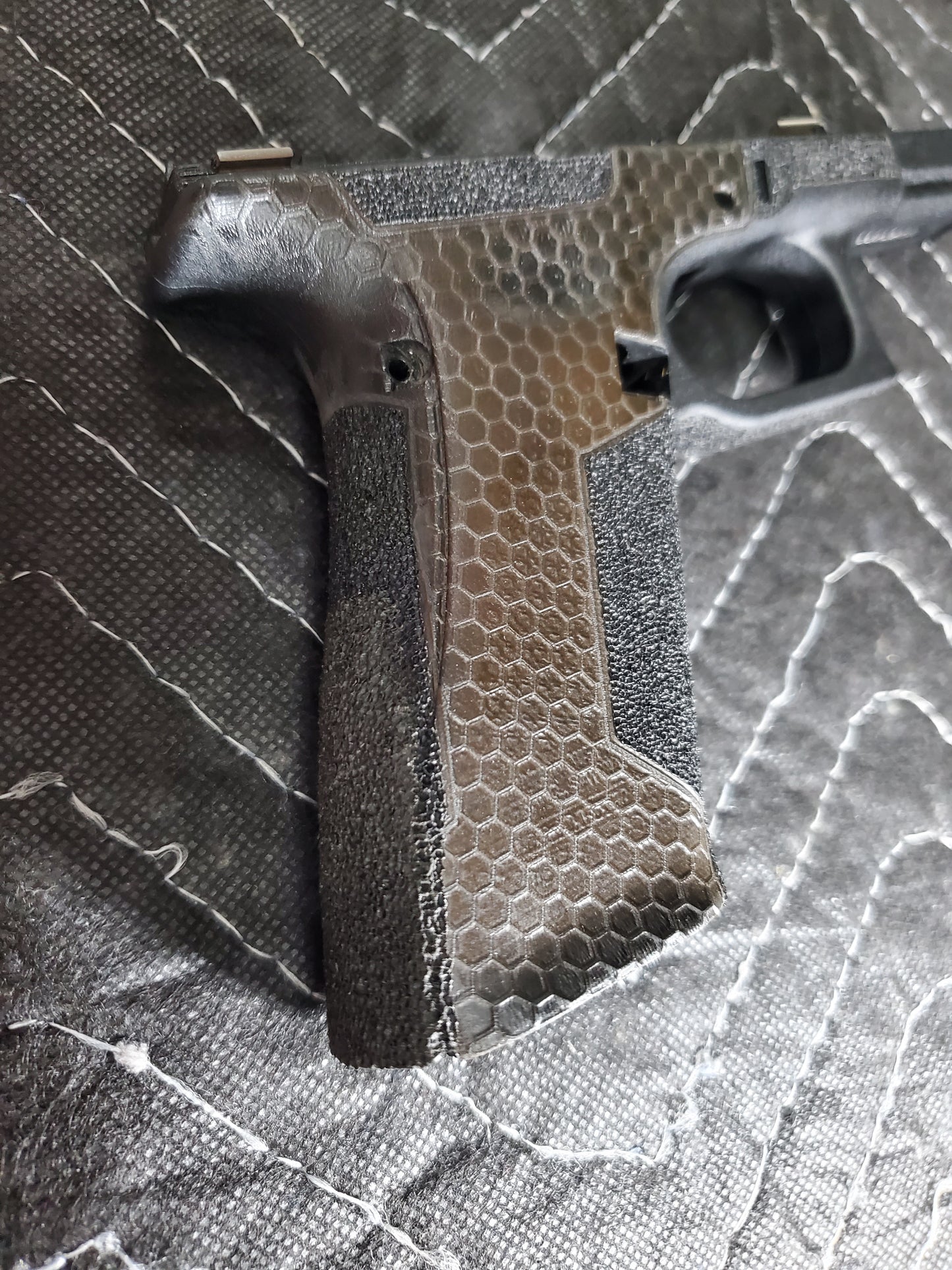 Grip Reduction + Custom/Laser Stipple Package (Your Pistol)